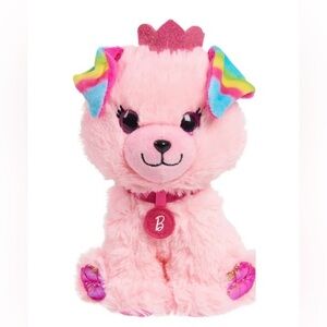 Barbie 7” Pet Bean Plush Princess Puppy Dog – Pink – Mattel
